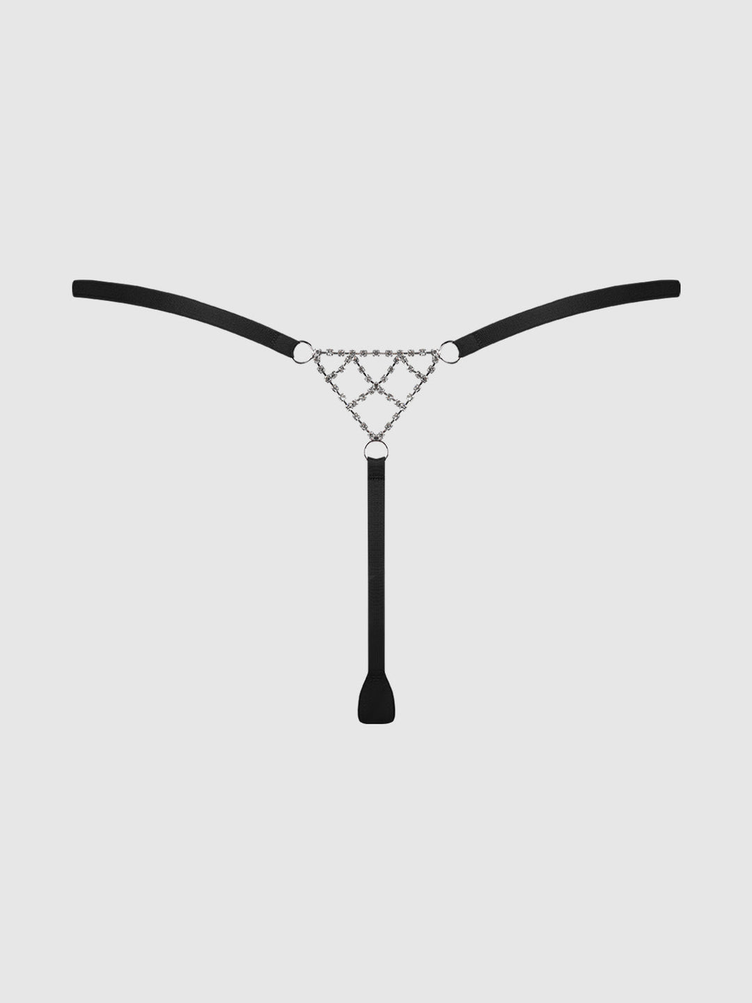KRYSTAL RHINESTONE NET BACK G-STRING