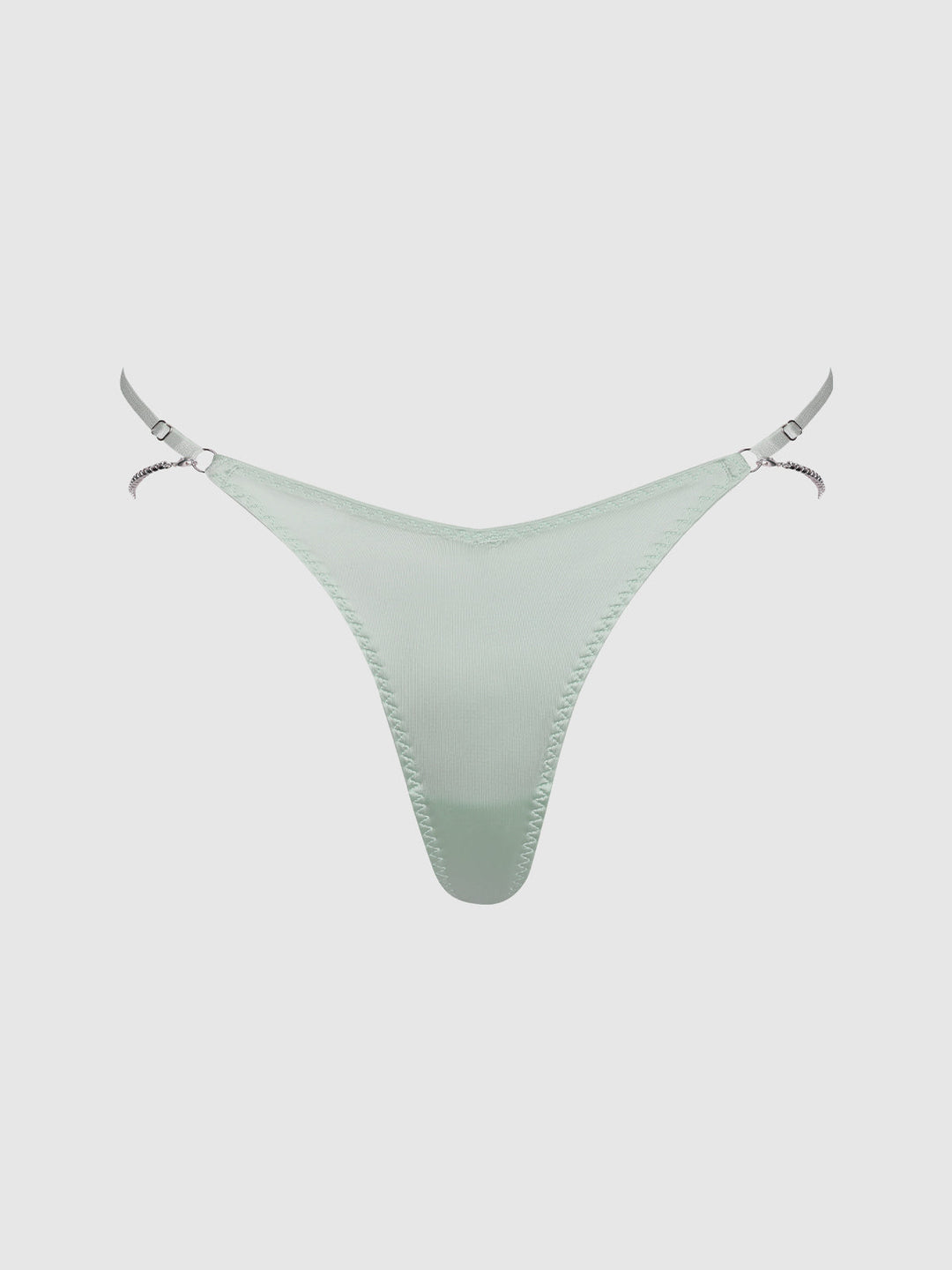 KRYSTAL RHINESTONE &amp; SIDE SLIDER THONG