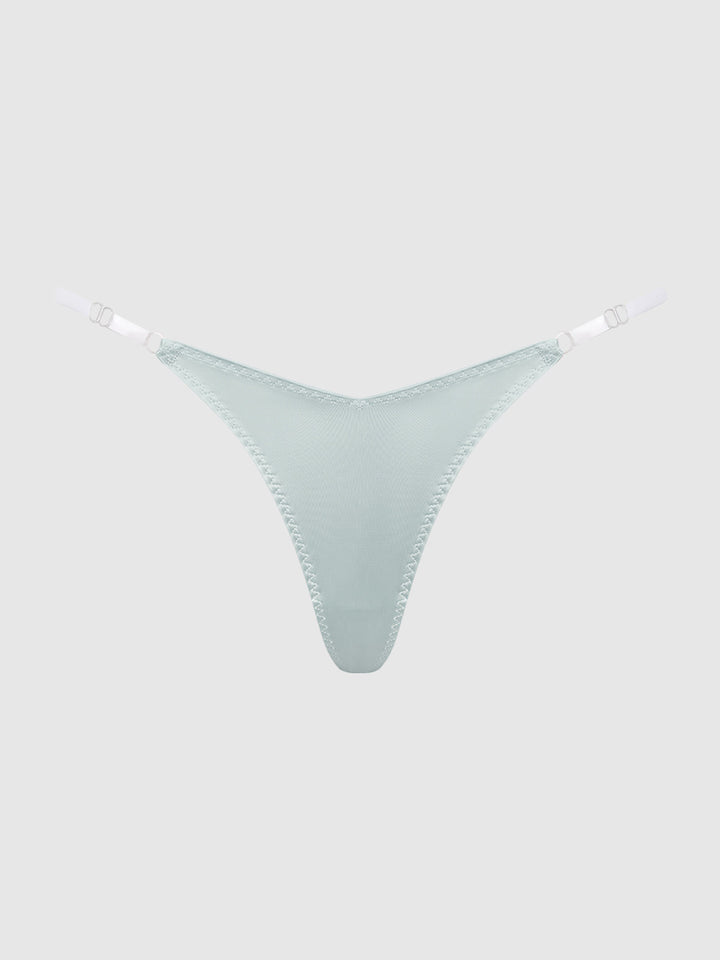 KRYSTAL CLEAR SIDE SLIDER THONG