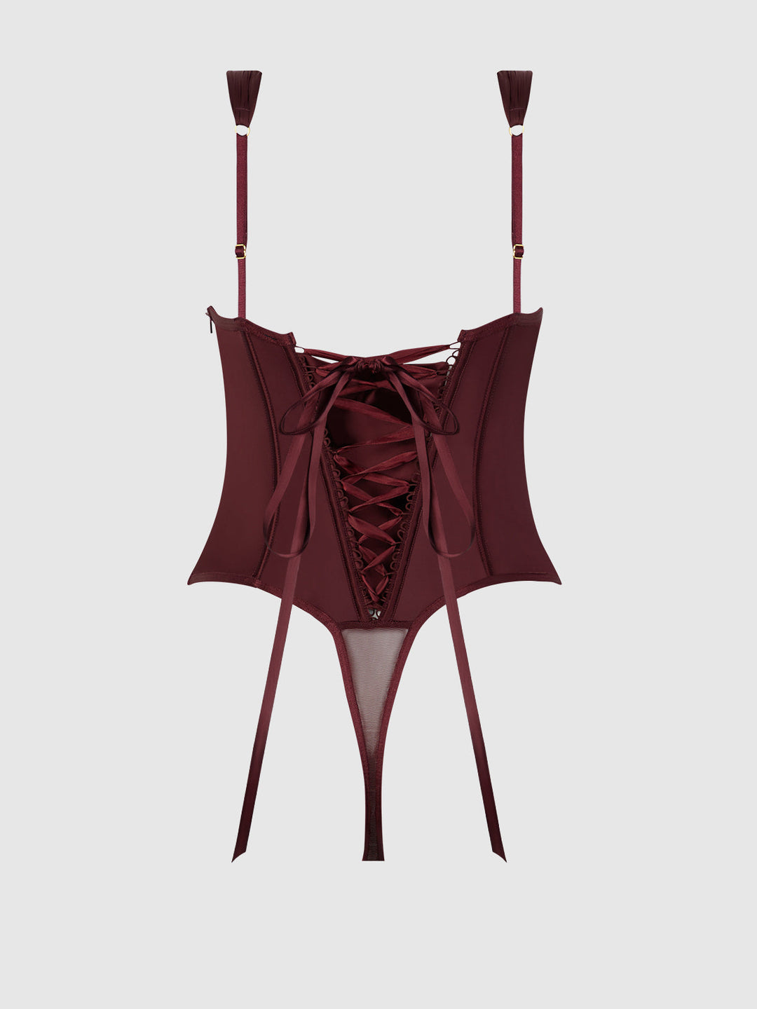 BRIGETA SATIN DRAPED PUSH UP TEDDY