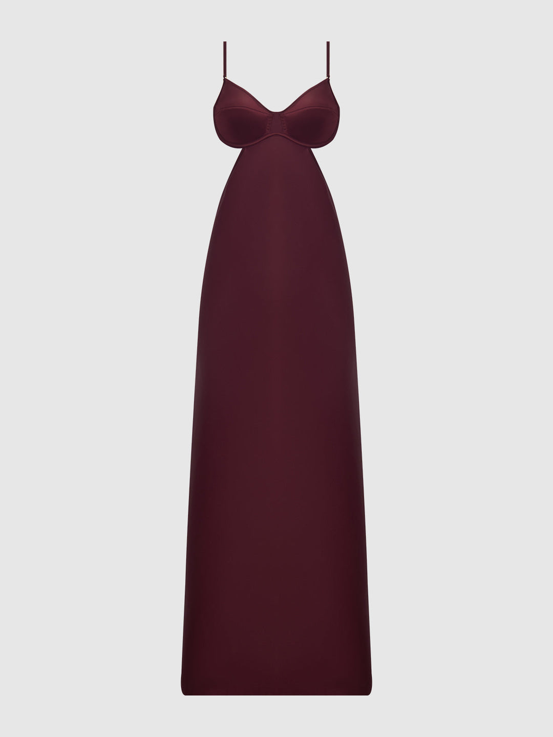 BRIGETA SATIN MONO WIRE LONG GOWN