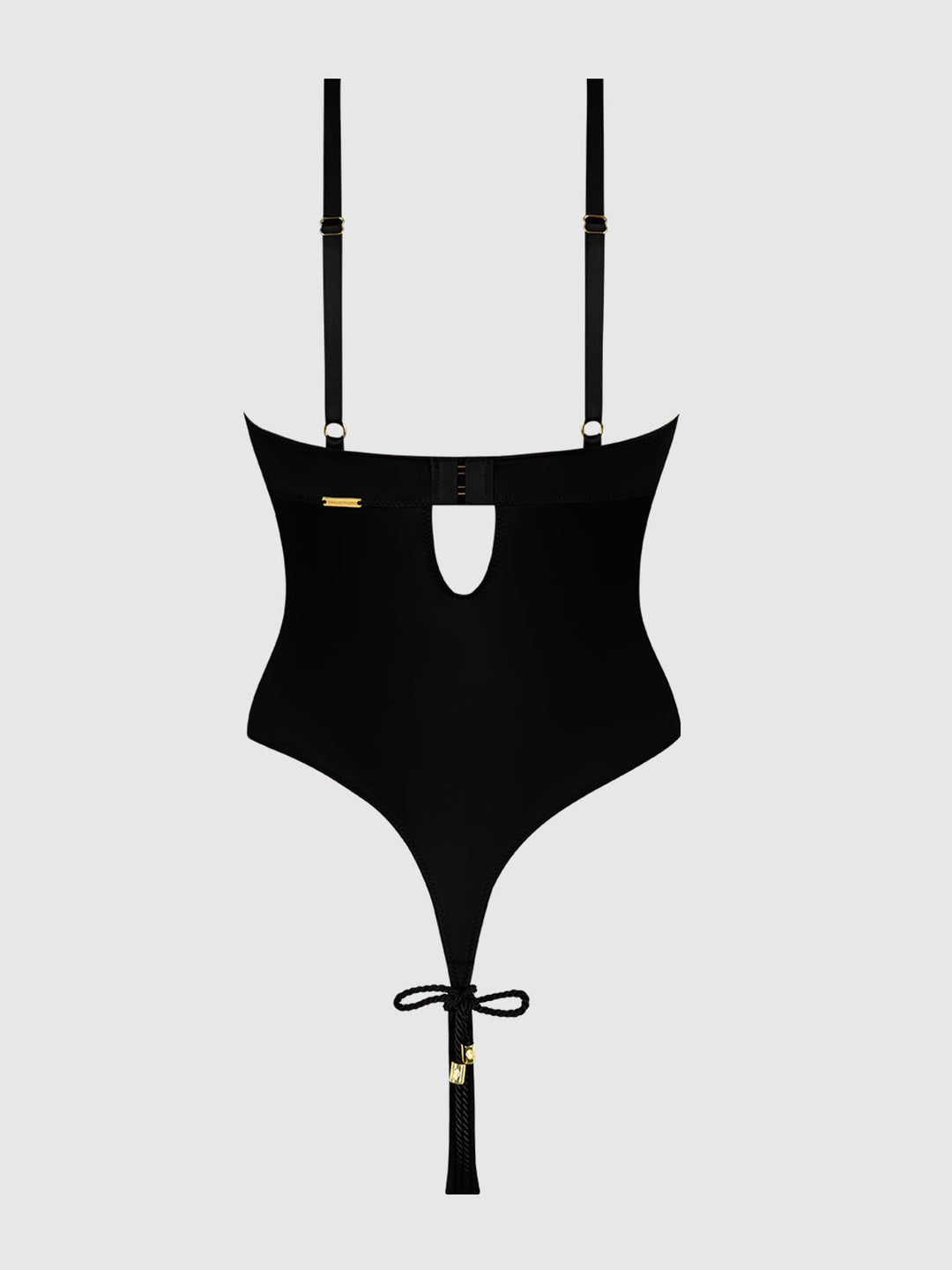 IRYNA SILKY MICRO &amp; ROPE CROTCHLESS TEDDY