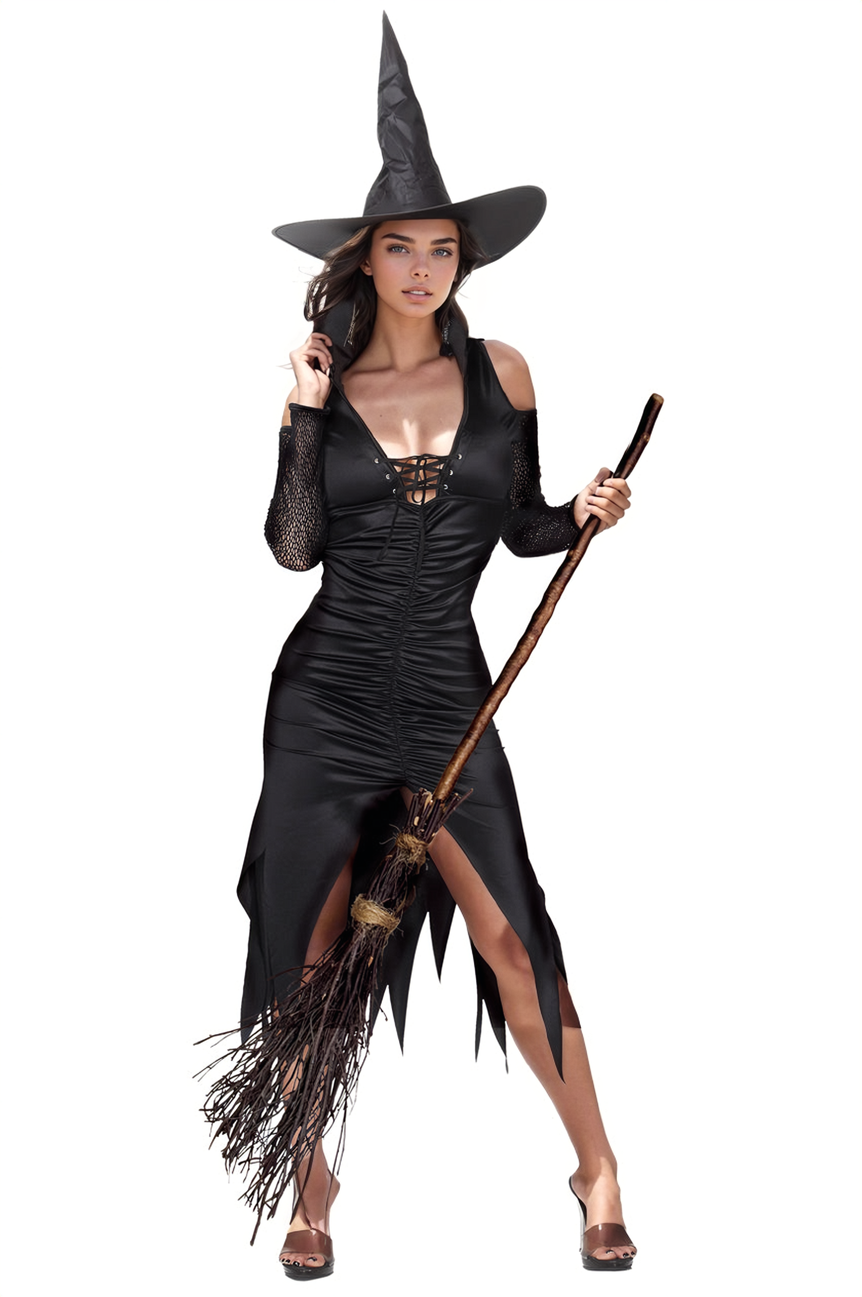 Dark Witch Costume, Adult Witch Halloween Costume – 3wishes.com