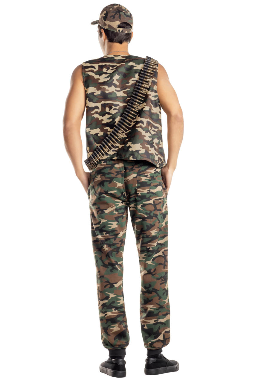 Army Recruit Costume, Mens Military Costume