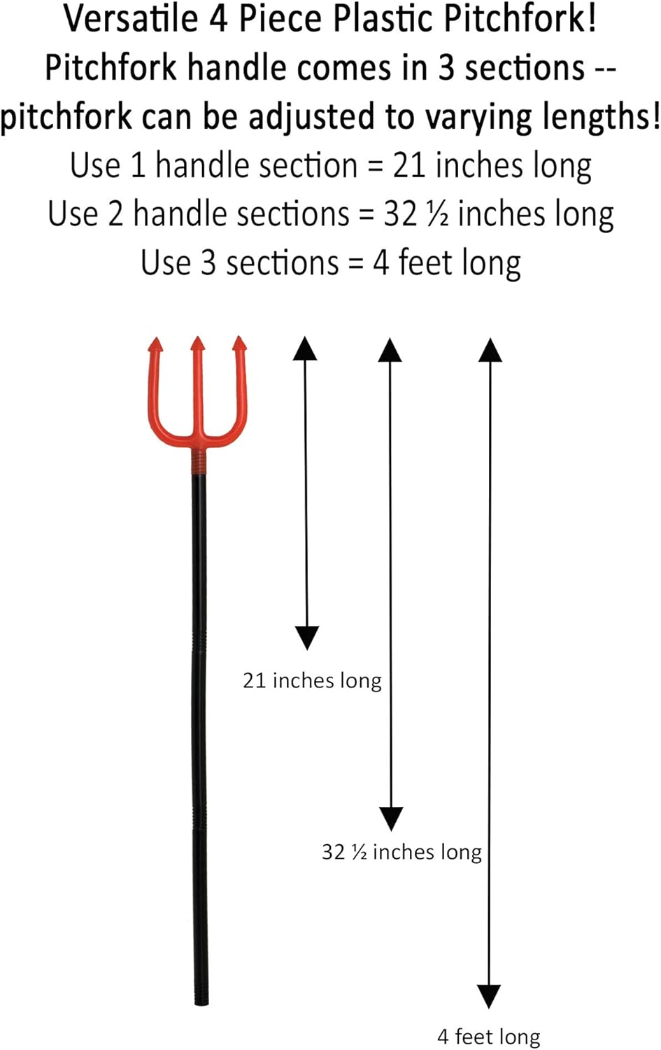 Pitchfork with Collapsible Handle