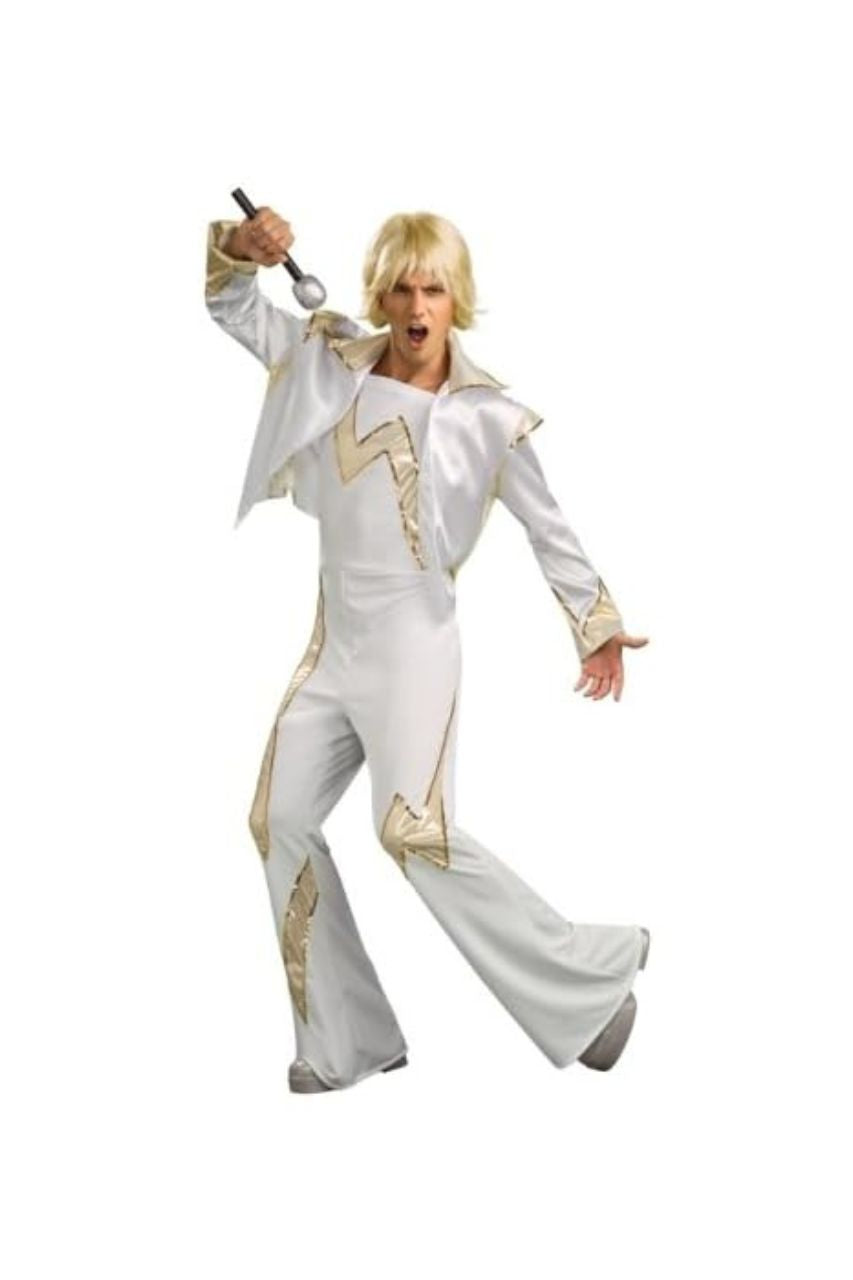 Men's Psychedelic Swirl Disco Shirt Costume
