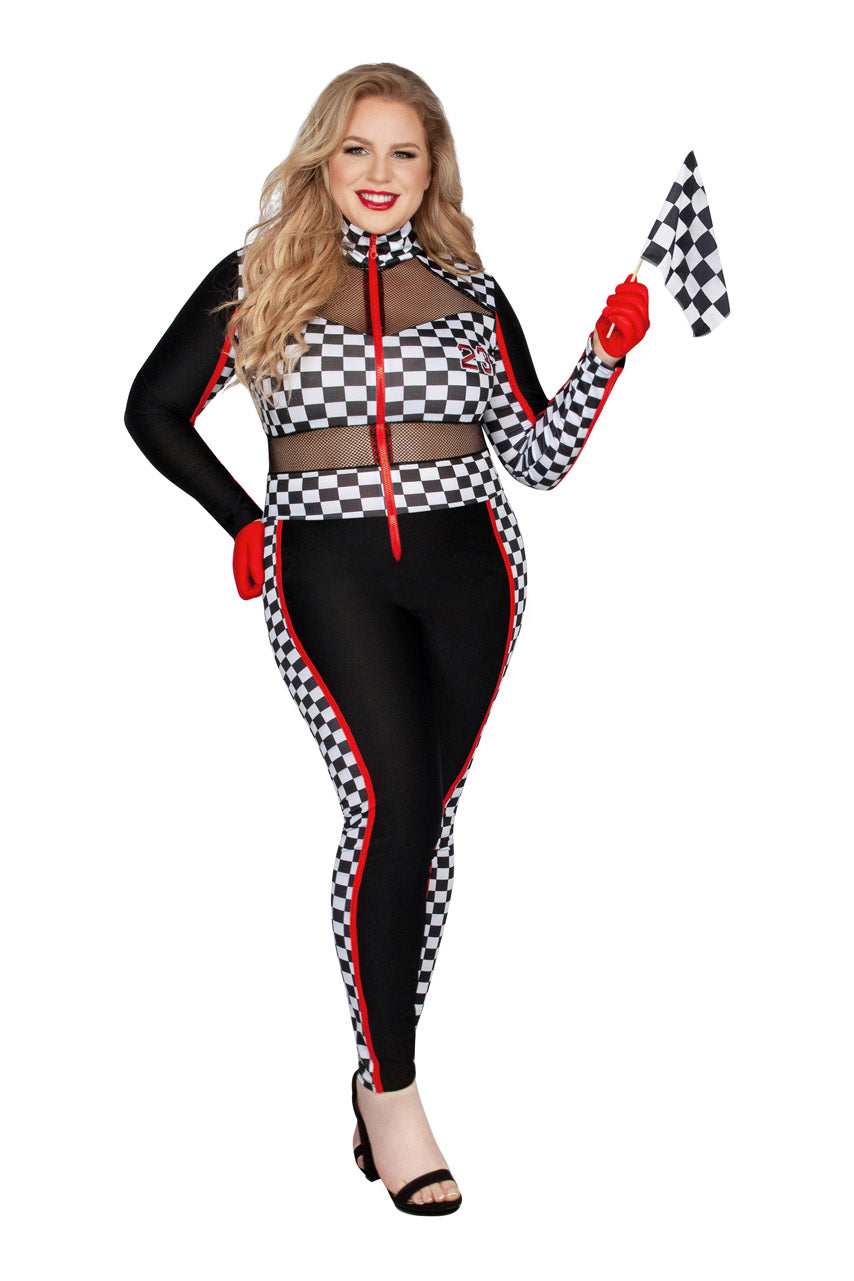 Plus Size Racy Racer Costume