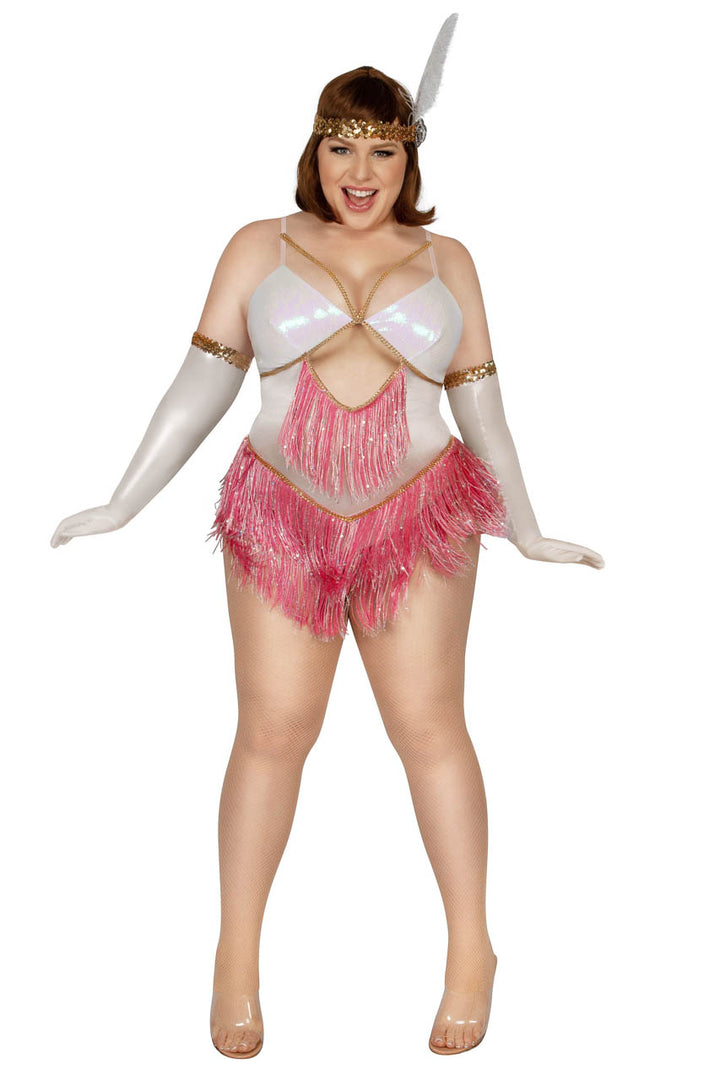 Plus Size Rosé Flapper Costume
