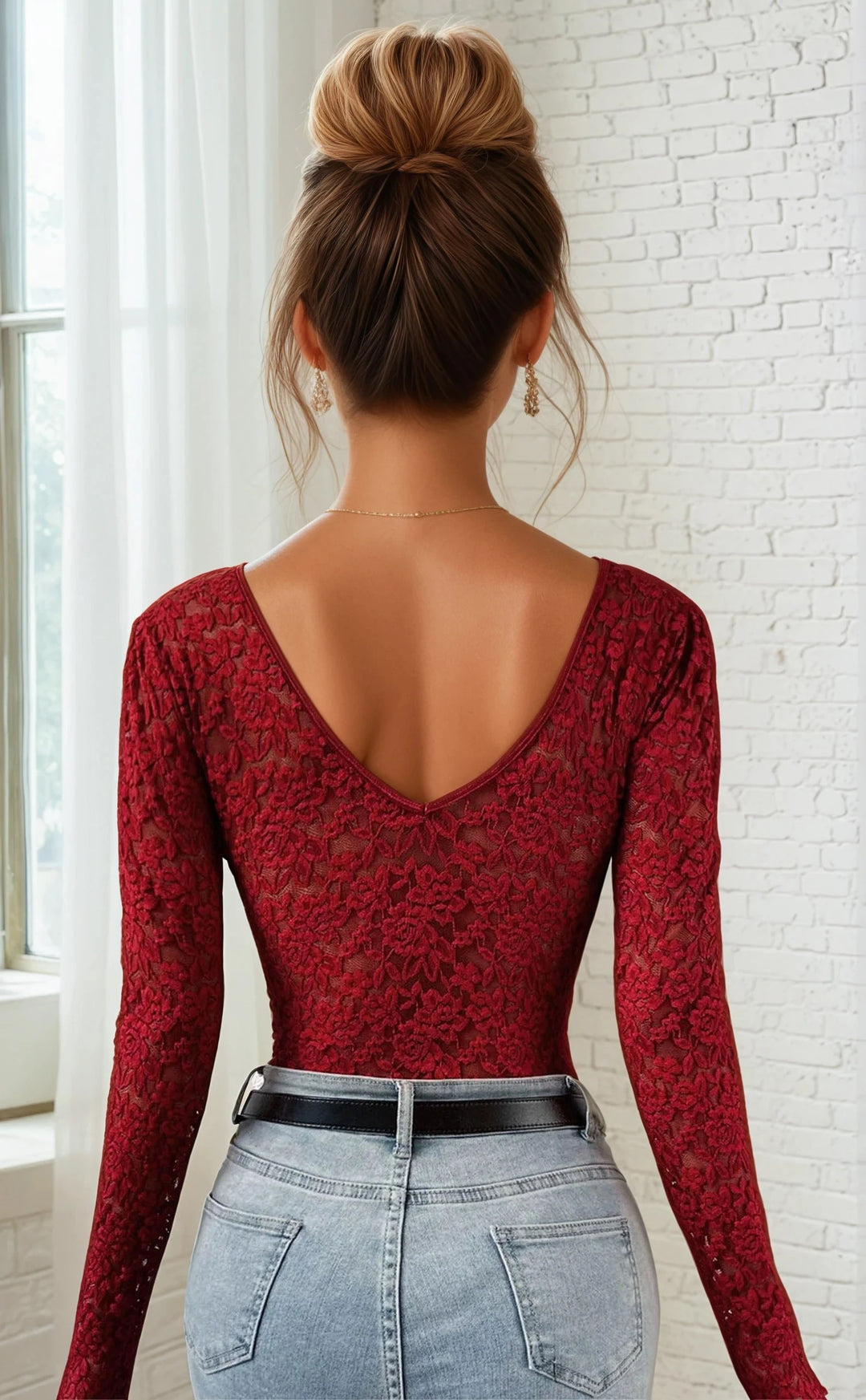 Lace Long Sleeve Bodysuit