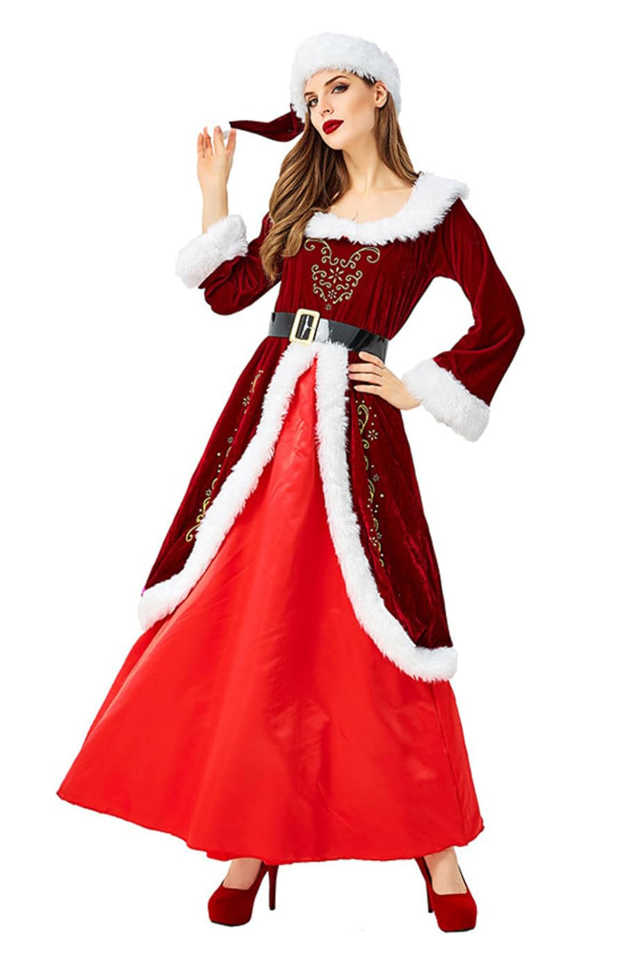 Authentic Ms. Claus Costume – 3wishes.com
