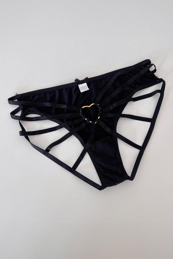 Strappy Back Heart O-Ring Panty