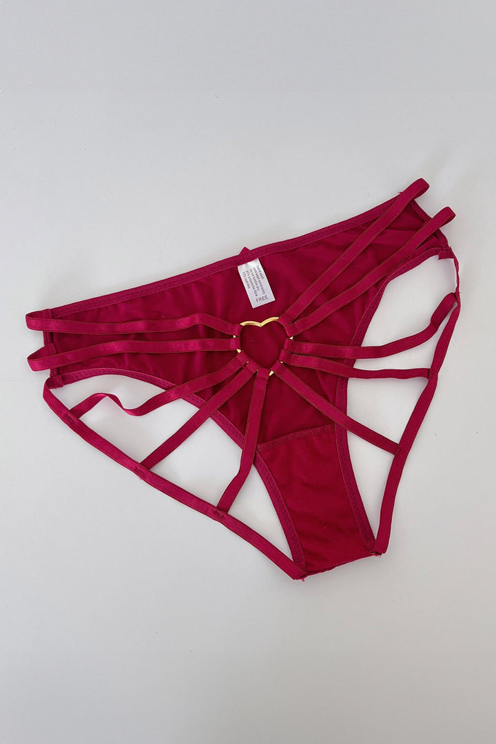 Strappy Back Heart O-Ring Panty