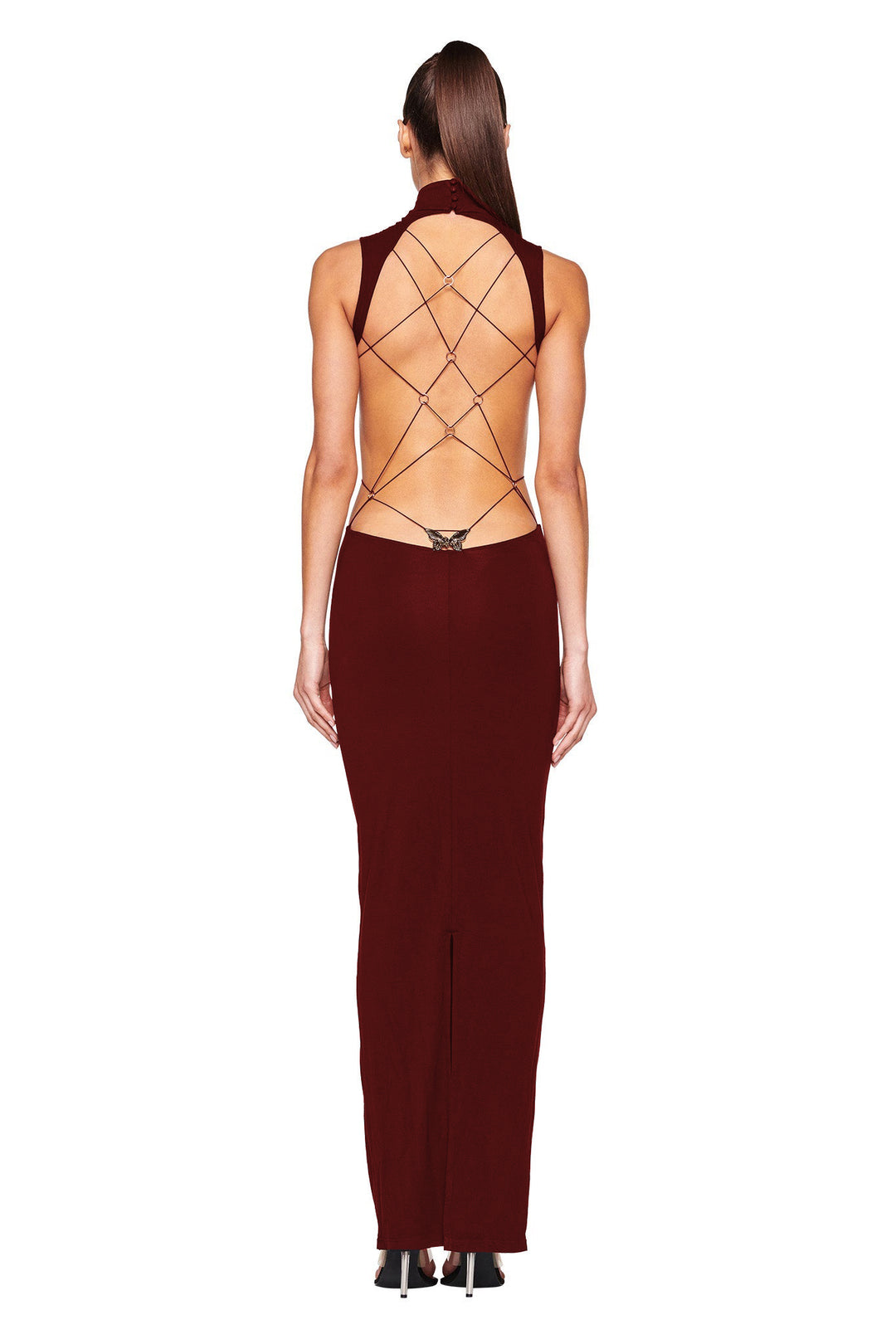 Backless Floor Length Dress