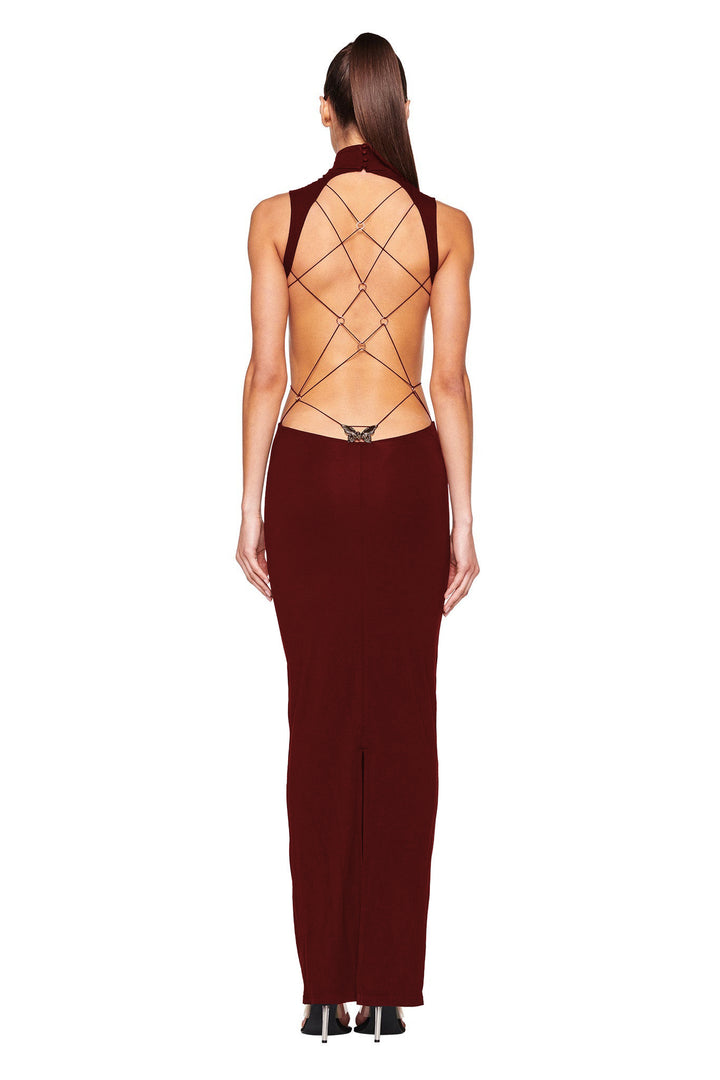 Backless Floor Length Dress