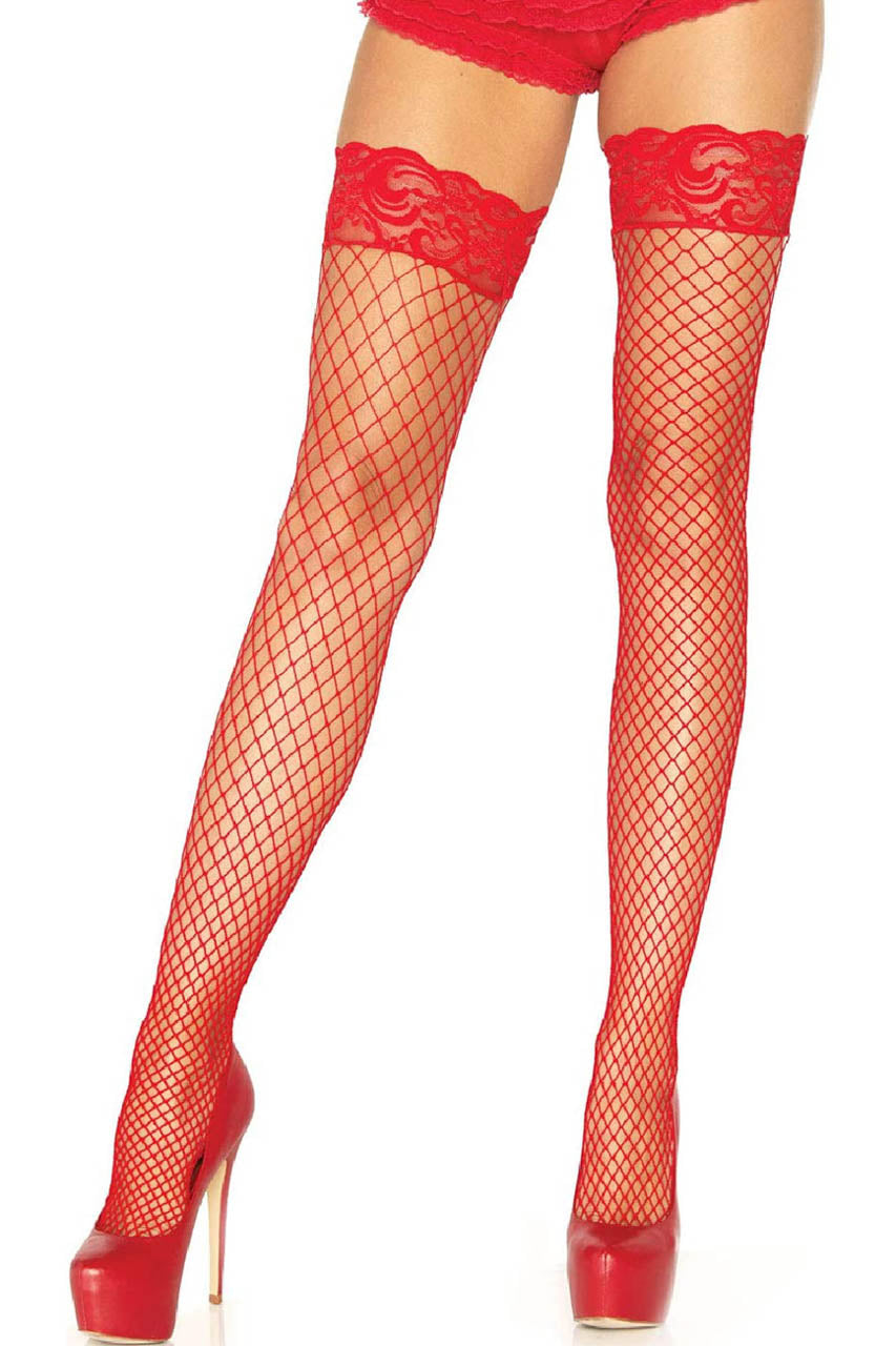 Basic Net Stockings with Lace
