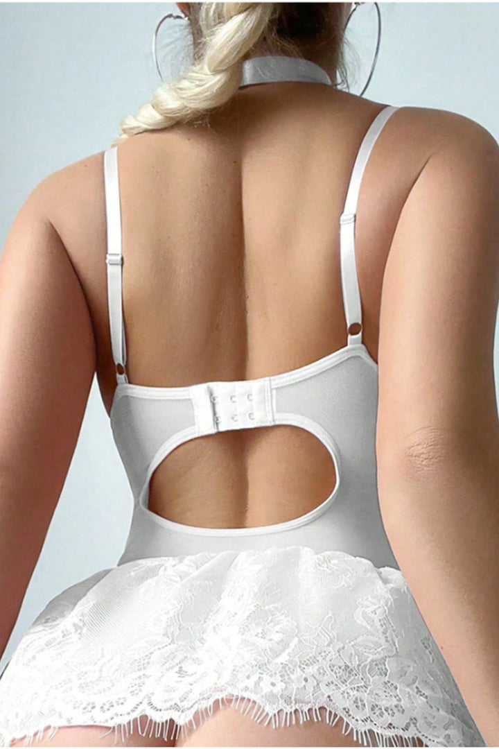 Lace Skirted Babydoll Set