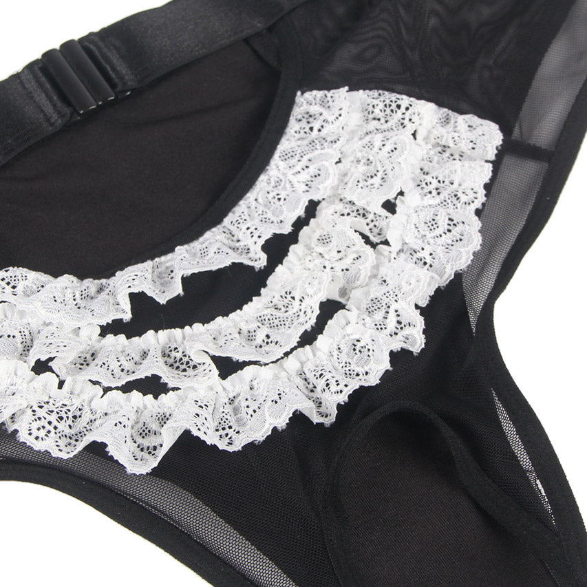 Open Cup Maid Bedroom Costume