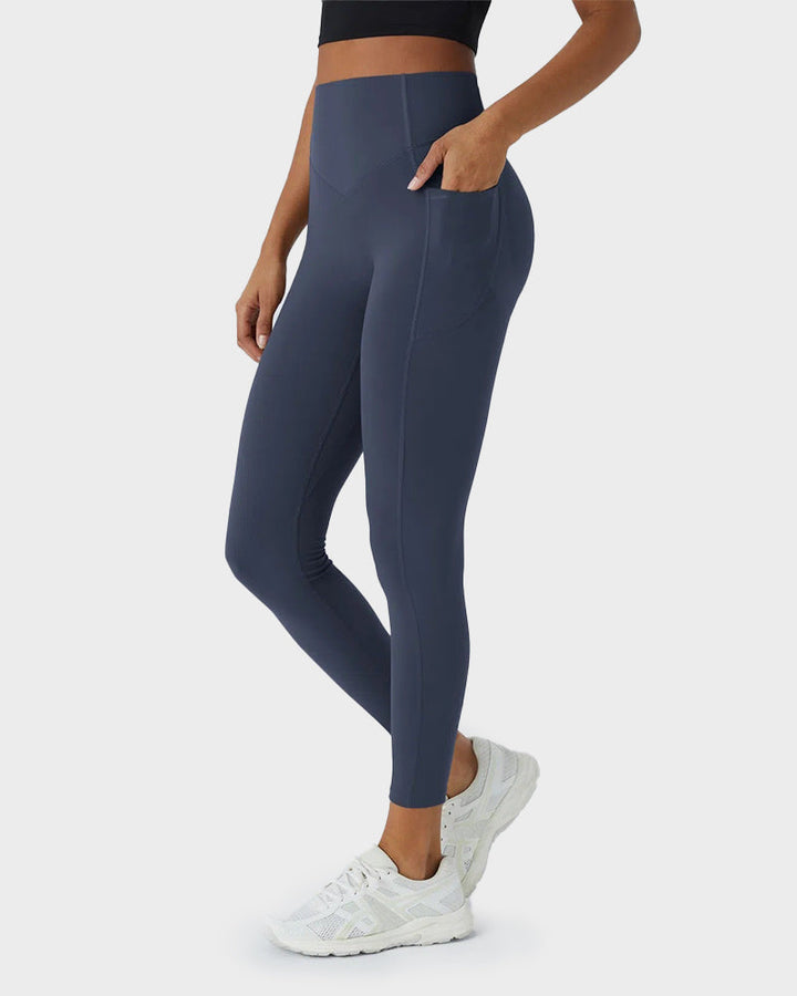 Tummy Control Butt-Lifting Training Leggings with Pockets