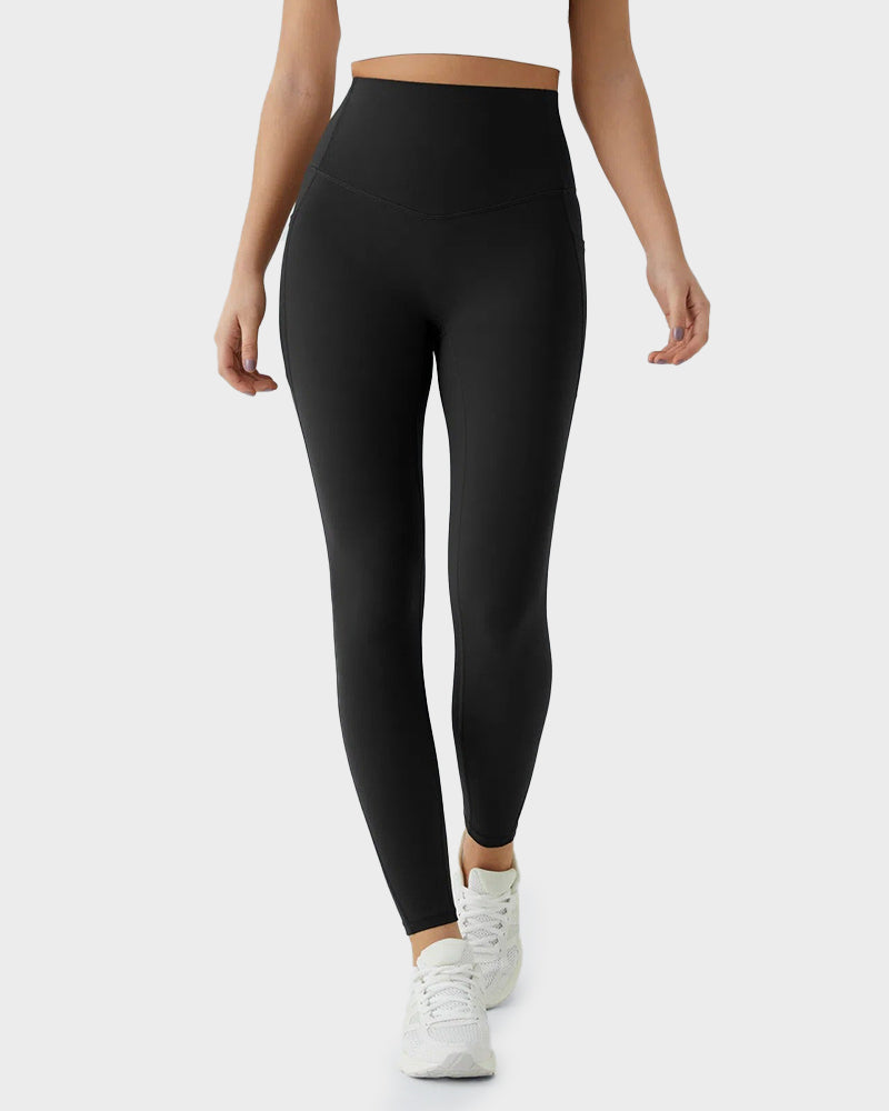 Tummy Control Butt-Lifting Training Leggings with Pockets