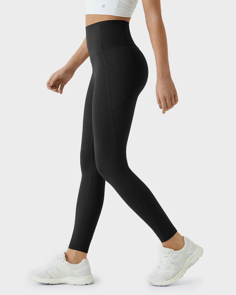 Tummy Control Butt-Lifting Training Leggings with Pockets