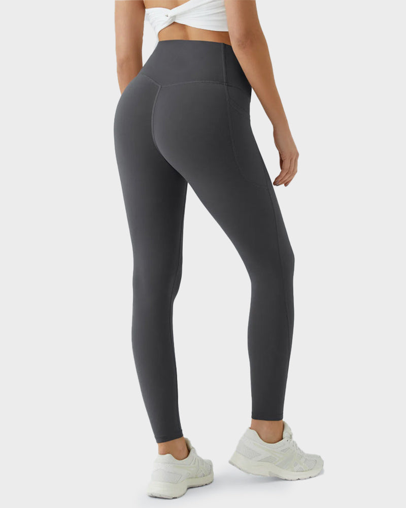 Tummy Control Butt-Lifting Training Leggings with Pockets