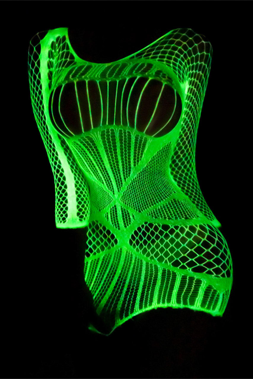 Glow In The Dark Slashed Chemise, Glow Lingerie 3wishes.com Glow In The Dark Slashed Chemise, Glow Lingerie 3wishes.com