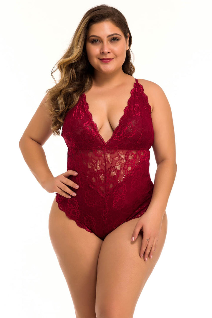 Plus Size Lucky In Lace Teddy