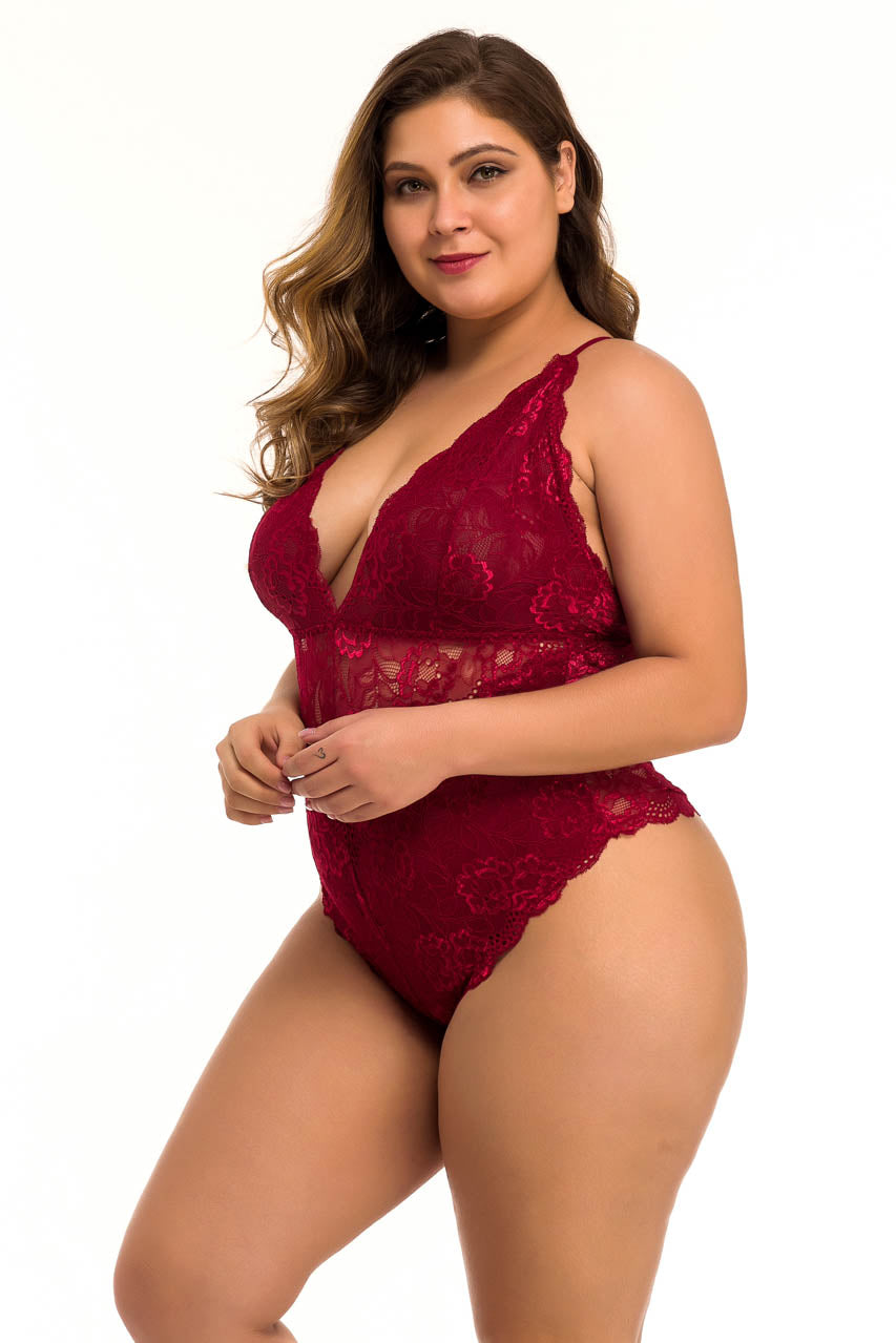 Plus Size Lucky In Lace Teddy