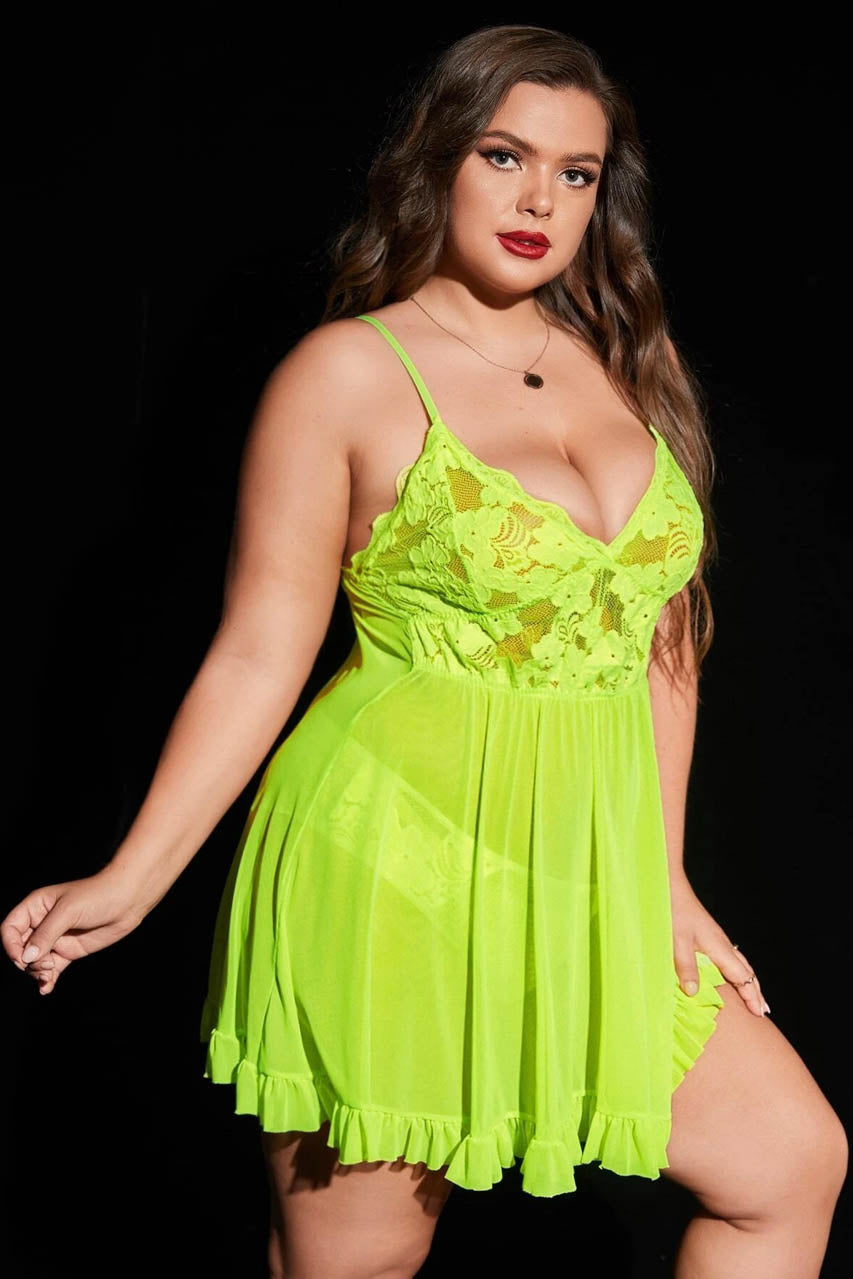 Plus Size Neon Nights Chemise