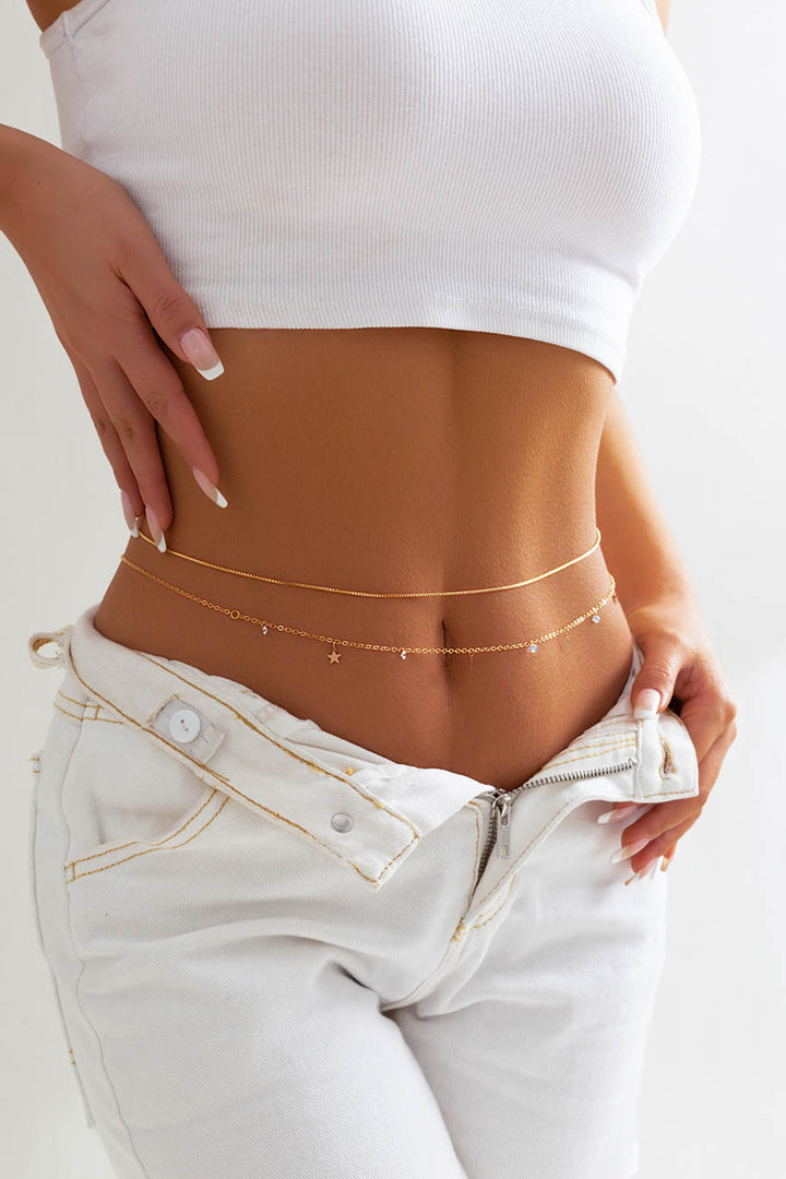 Gold Mini Coin Belly Chain
