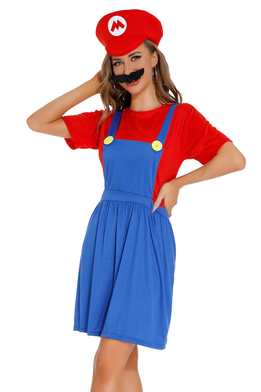 Sexy Red Plumber Costume