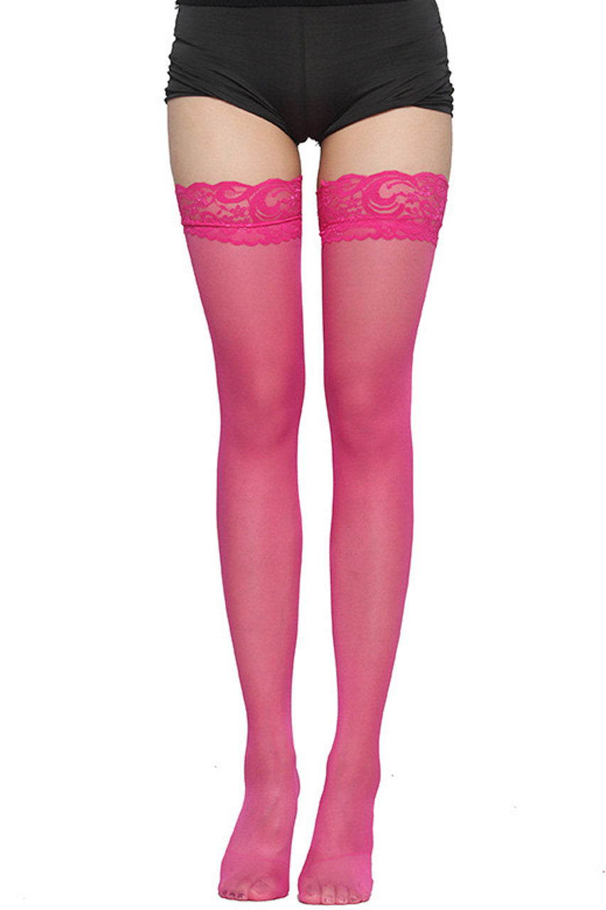 Essential Lace Top Stockings