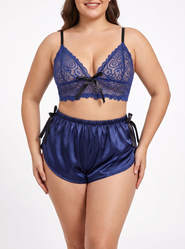 LIMITED EDITION: Seductive Satin & Lace Set