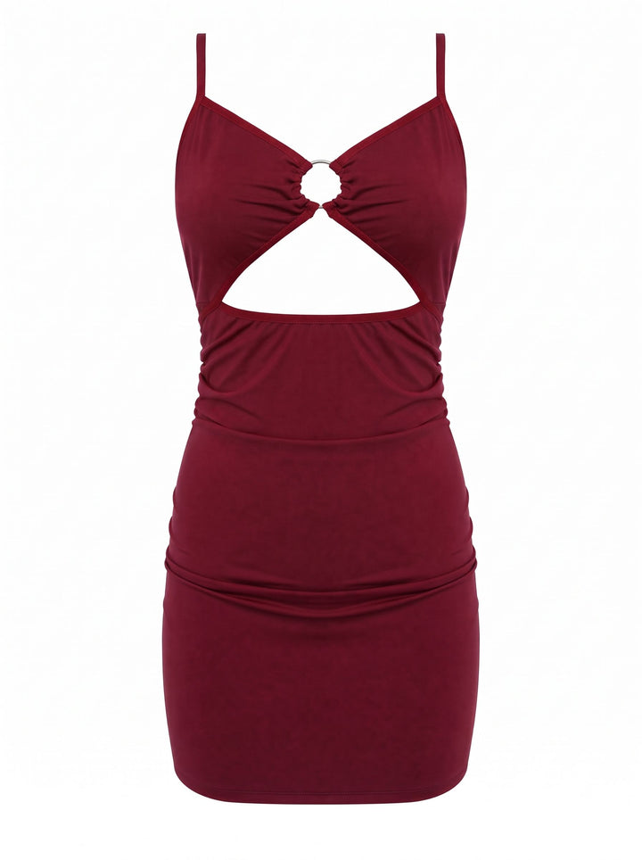 Sassy Ruched Mini Dress