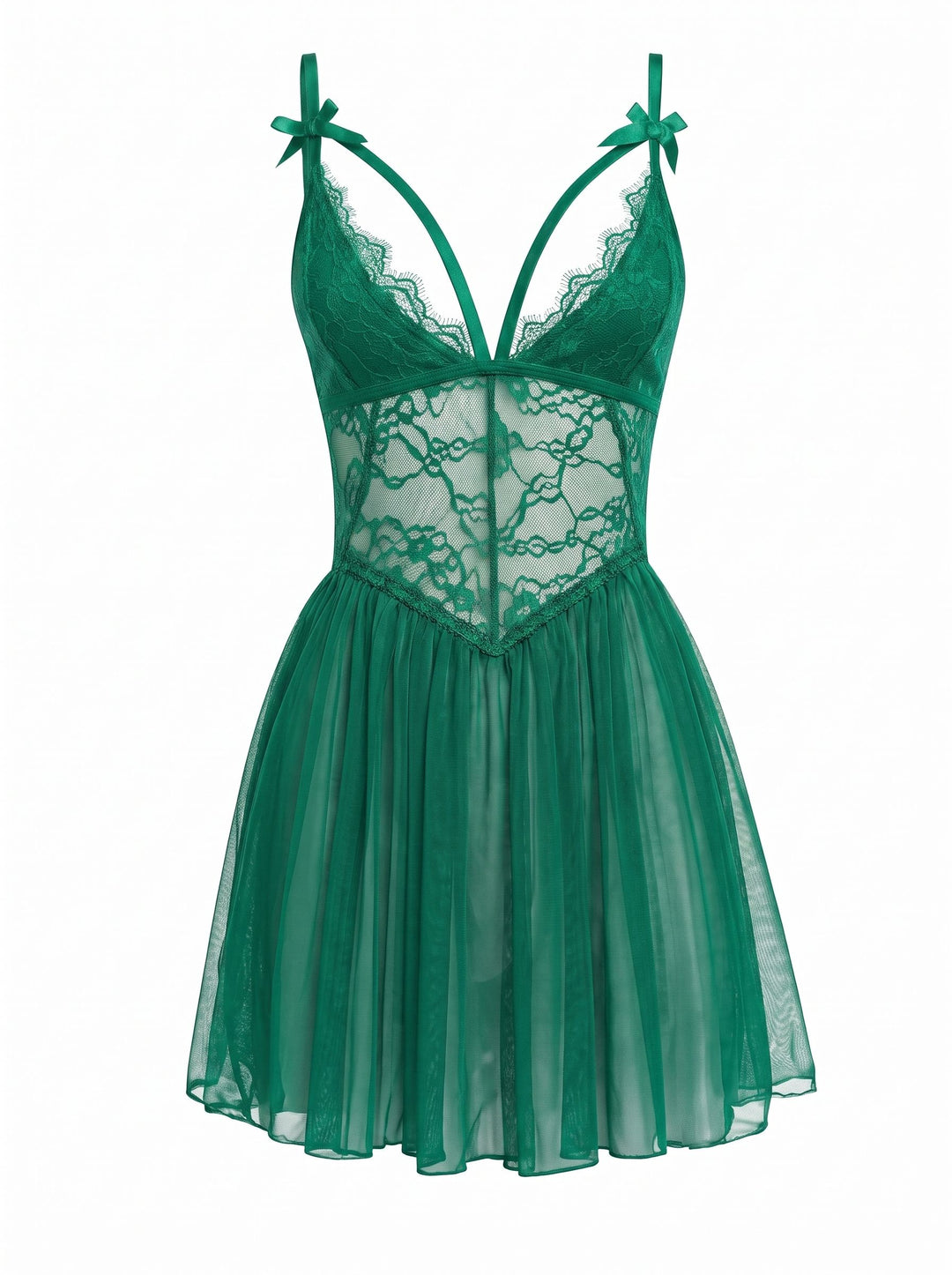 Glamorous Lace Mesh Babydoll Dress