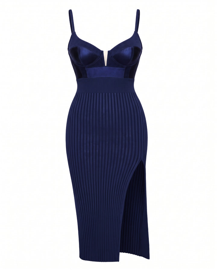 Midnight Blue Midi Dress
