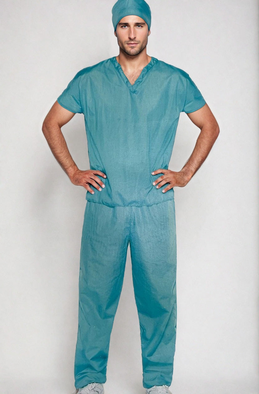 Men's Green Nurse Costume