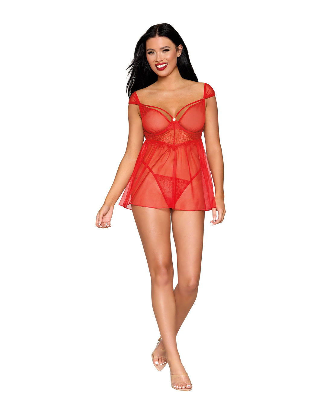 Dreamgirl Babydoll &amp; G-String