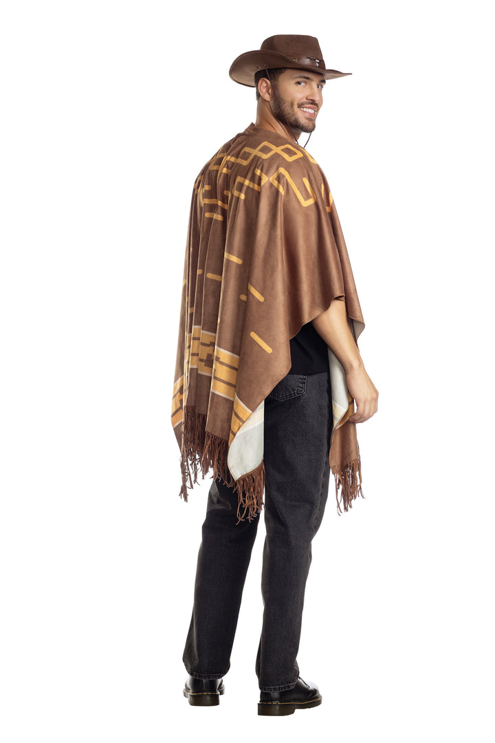 Brown Cowboy Poncho