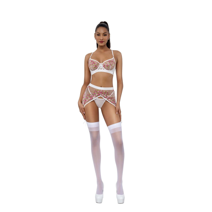 Dreamgirl Dallas 3-Piece Garterbelt Set