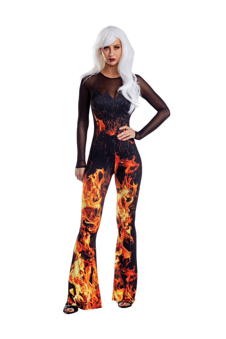 Fiery Halloween Costume Jumpsuit
