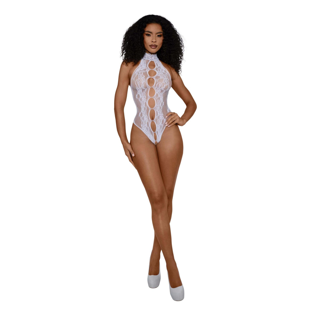 Dreamgirl Peek-A-Boo Teddy - White