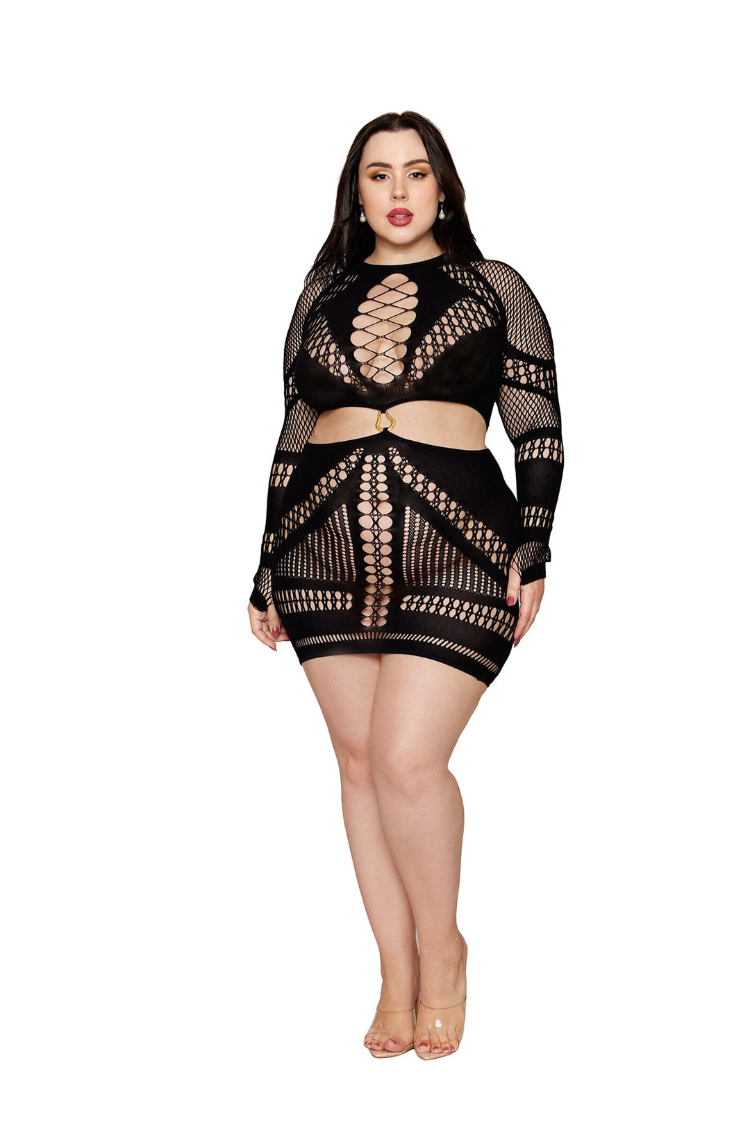 Dreamgirl Plus Black Chemise