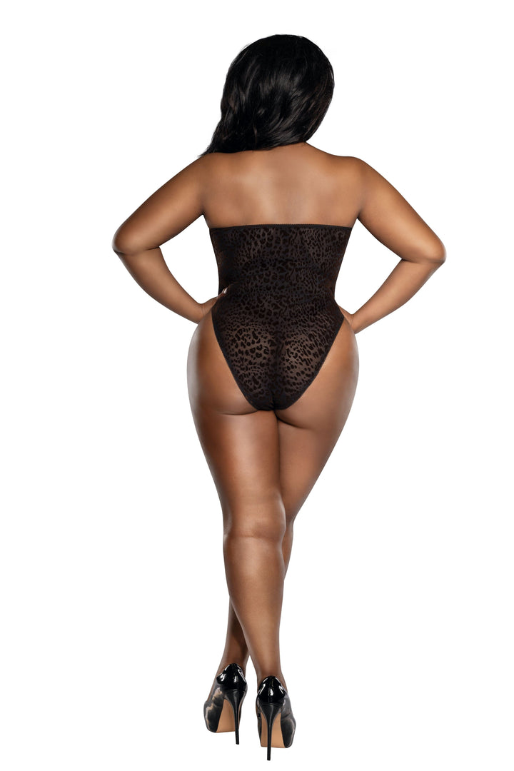 Dreamgirl Plus Mocha Leopard Teddy