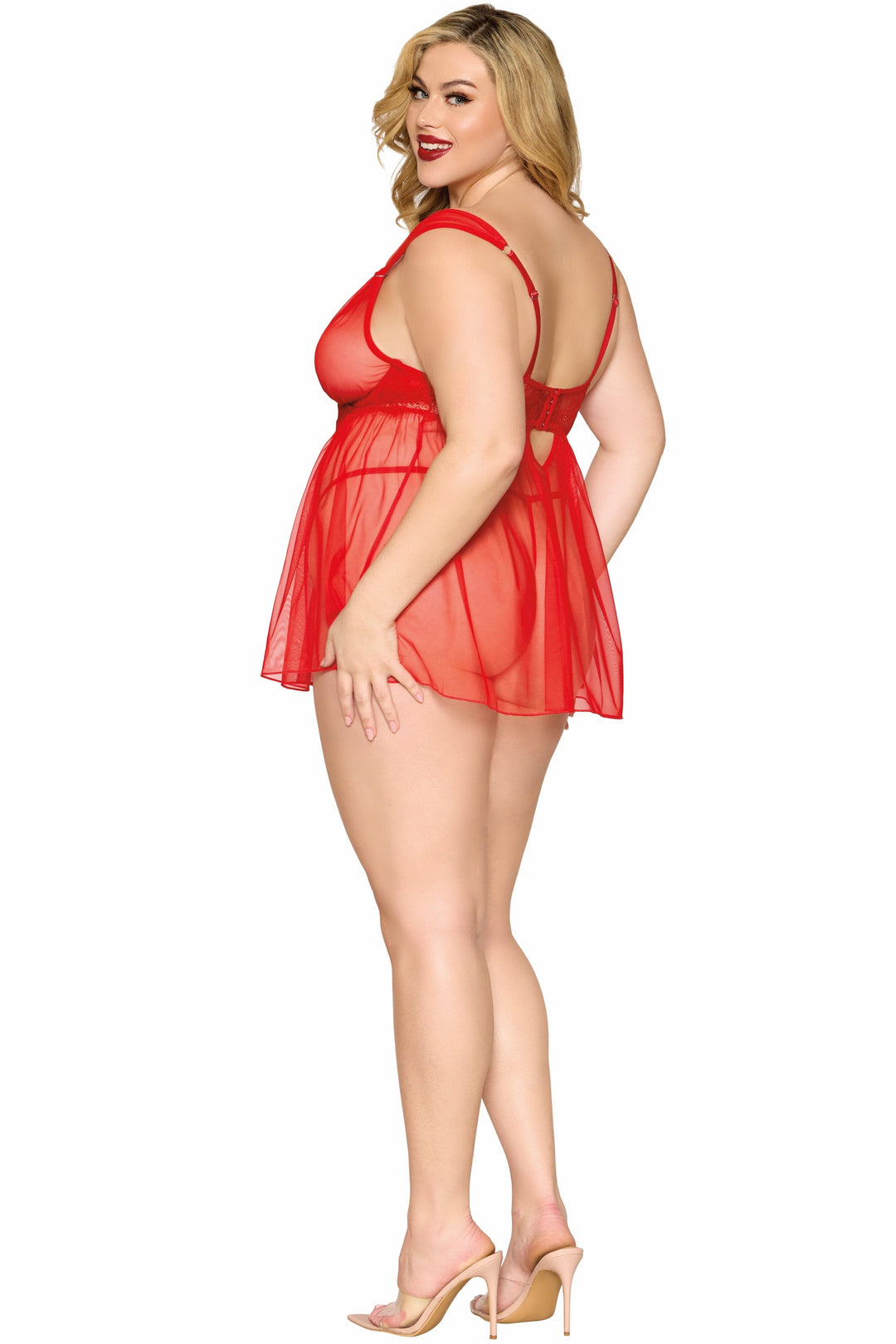 Dreamgirl Plus Babydoll &amp; G-String