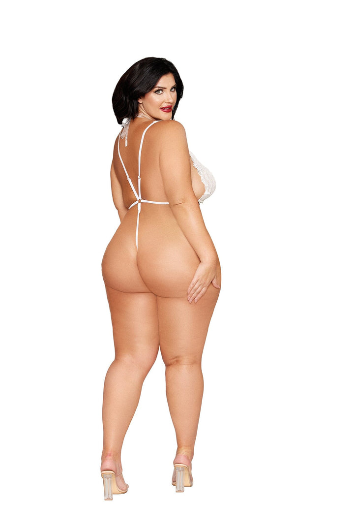 Dreamgirl Plus White Teddy &amp; Pearl Harness