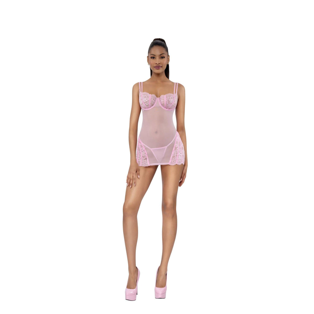 Dreamgirl Venus Chemise 2-Piece Set