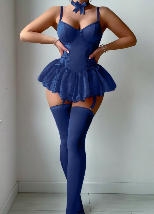 LIMITED EDITION: Lace Skirted Babydoll Set