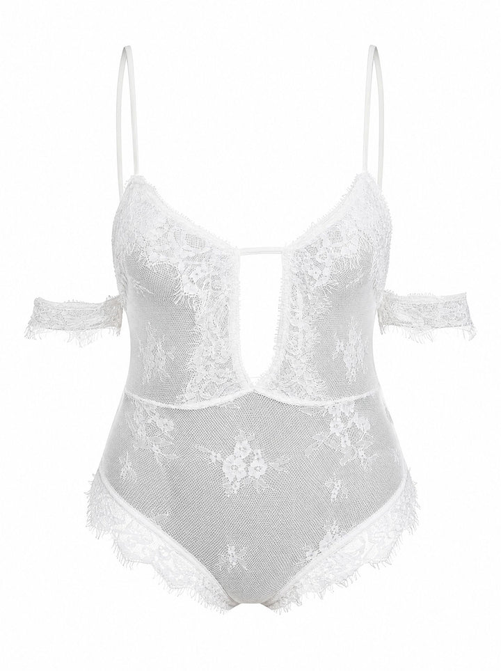 Floral Sheer Seduction Teddy