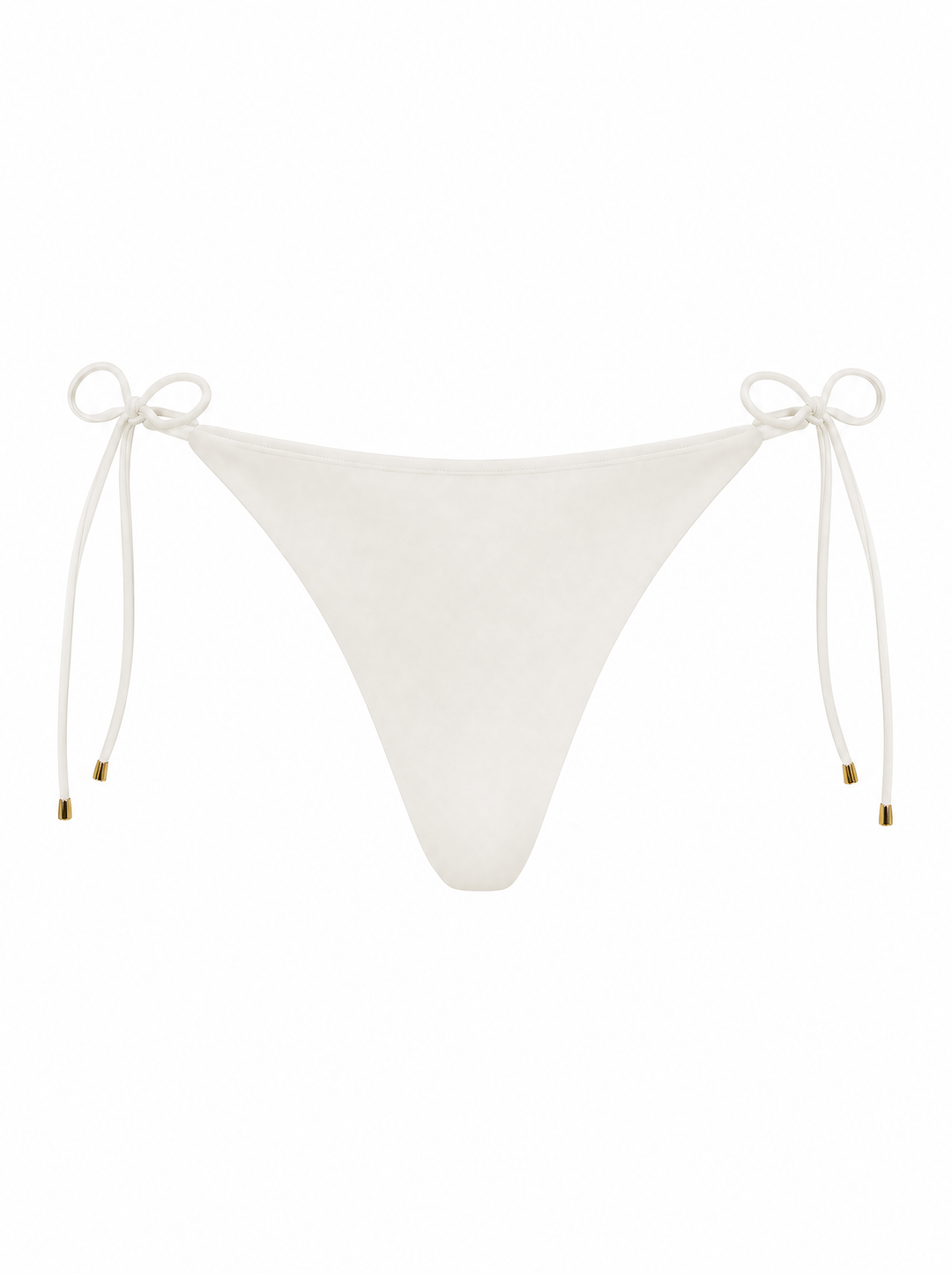 Cabo Classics Off White Tie-Side Scrunch Bikini Bottom